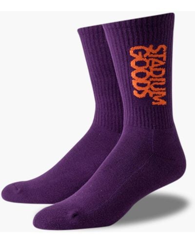 Stadium Goods Crew Socks "phoenix" - Purple