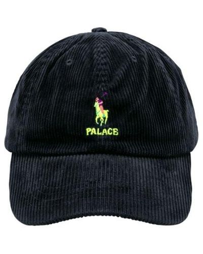 Palace Corduroy Classic Polo Cap "ralph Lauren X " - Black
