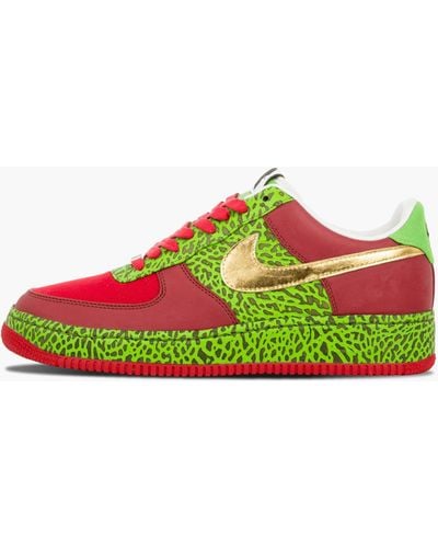 Nike Air Force 1 Low Supreme I/o "questlove" Sneakers - Green