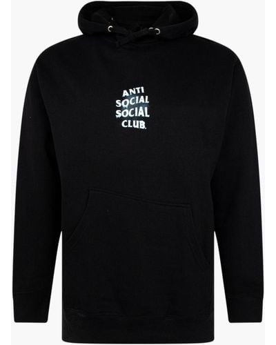 ANTI SOCIAL SOCIAL CLUB Cold Sweats Hoodie "members Only" - Black