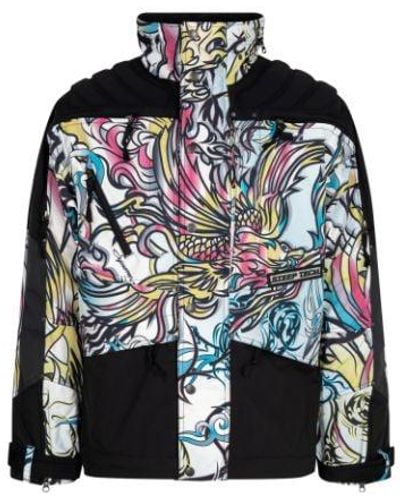Supreme Tnf Steep Tech Apogee Jacket "multicolor Dragon" - Black