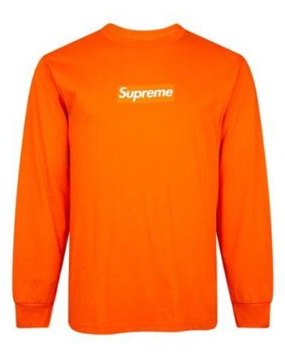 Supreme Box Logo L/s T-shirt "fw 20" - Orange