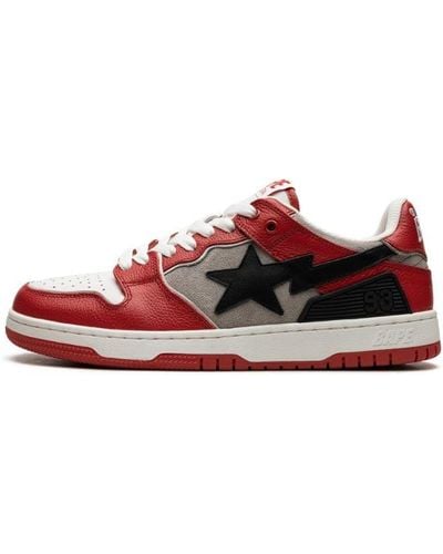 A Bathing Ape Sk8 Sta #1 M2 "red" Shoes