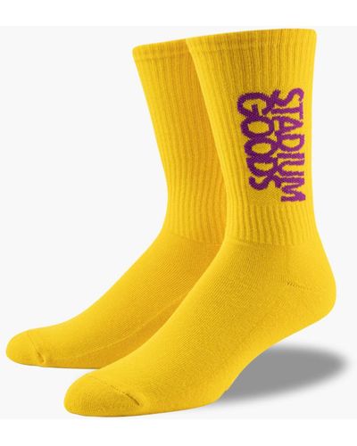 Stadium Goods Crew Sock "lakers" - Yellow