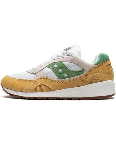 Saucony Shadow 6000 "white/yellow/green" Shoes - Black