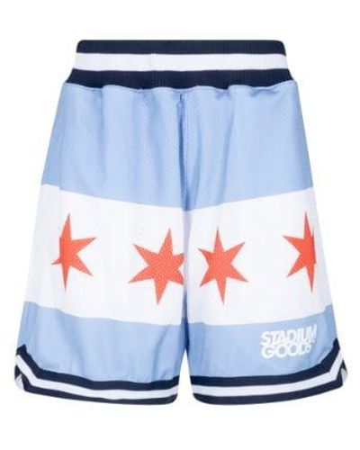 Stadium Goods Mesh Shorts "chicago Flag" - Black