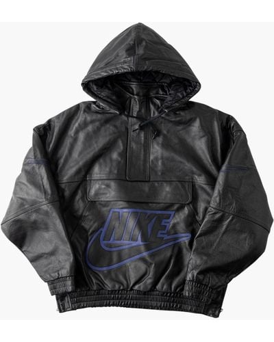 Supreme Nike Leather Anorak "fw 19" - Black