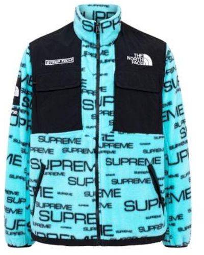 Supreme Tnf Steep Tech Fleece Jacket "fw 21" - Black
