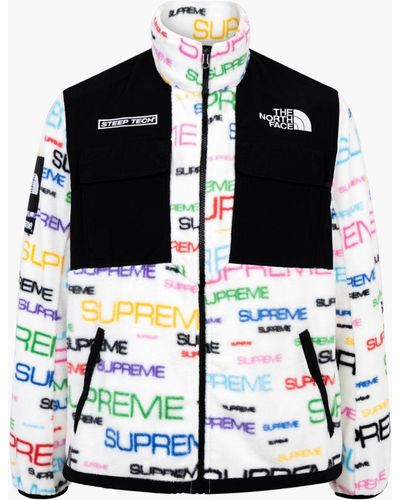 Supreme Tnf Steep Tech Fleece Jacket "fw 21" - Black