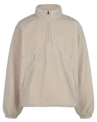 Honor The Gift Script Sherpa Pullover - Black