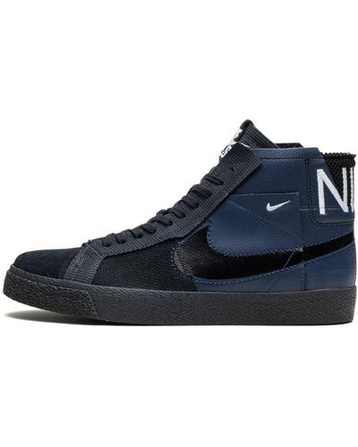 Nike Sb Blazer "black/navy" Shoes - Blue
