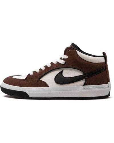 Nike Sb React Leo "light Chocolate" Shoes - Black