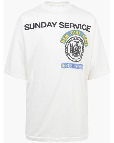 Giuseppe Zanotti New York T-shirt Iii "sunday Service" - White