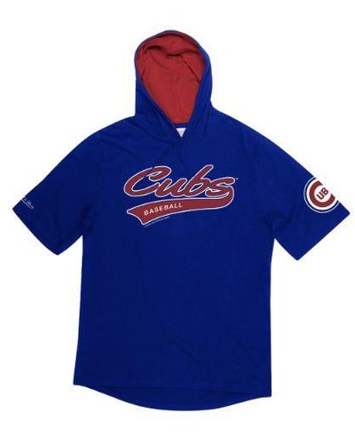 Mitchell & Ness Short Sleeve Hoodie "mlb Chicago Cubs" - Blue