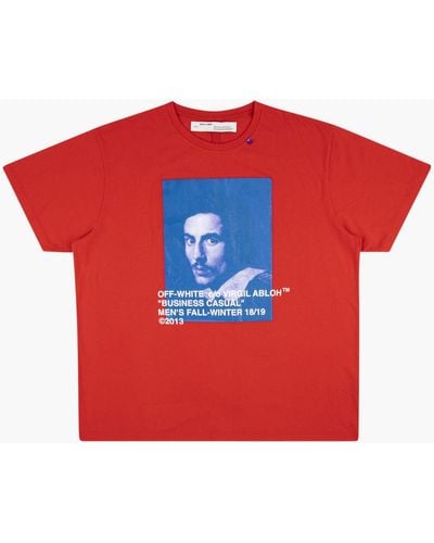 Off-White c/o Virgil Abloh Bernini Red T-shirt "virgil Abloh X Mca Figures Of Speech"