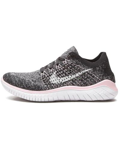Nike Free Rn Flyknit 2018 Running Shoe (black) - Clearance Sale