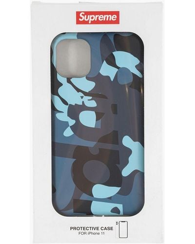 Supreme Camo Iphone 11 Case "fw 20" - Blue