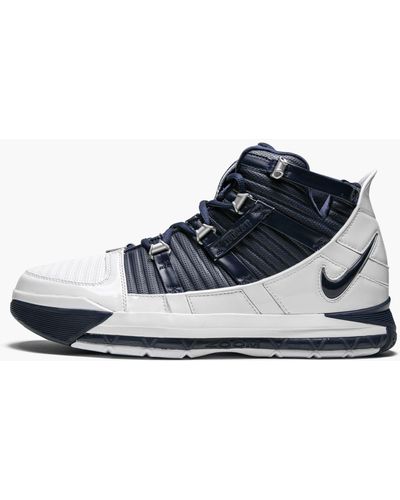 Nike Zoom Lebron 3 Qs "white/navy" Shoes