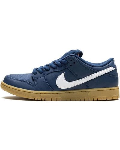 Nike Sb Dunk Low Pro "navy Gum" Shoes - Blue