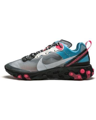 Nike React Element 87 "blue Chill" Shoes - Black