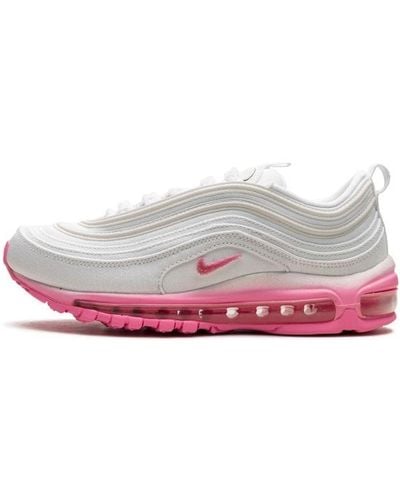 Nike Air Max 97 "white Canvas / Pink Chenille" Shoes - Black