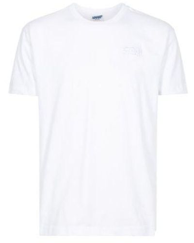 Stadium Goods Tonal Stacked Embroidery Logo T-shirt "white Tonal" - Black
