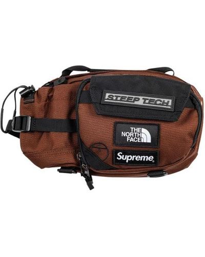 Supreme Tnf Steep Tech Waist Bag "fw 22" - Black