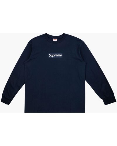 Supreme - box-logo Long-Sleeve T-Shirt - Men - Cotton - L - White