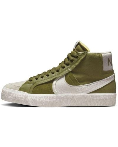 Nike Zoom Blazer Mid Premium Plus Sb "olive" Shoes - Green