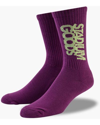Stadium Goods Crew Sock "plum" - Purple