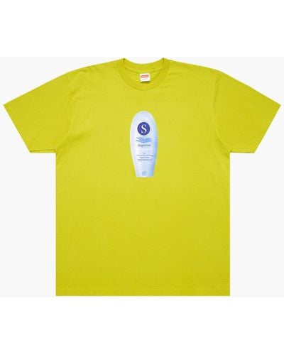 Supreme Super Cream T-shirt "fw 19" - Yellow