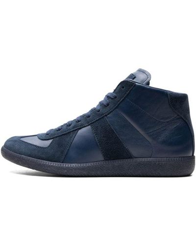 Maison Margiela Replica High Top Trainer "navy" Shoes - Blue