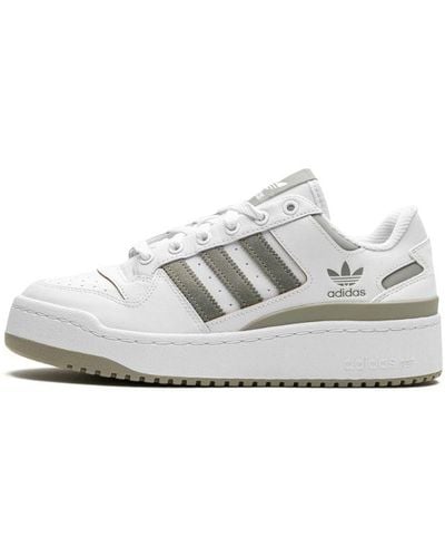 adidas Forum Bold Stripes "white Silver Pebble" Shoes - Grey