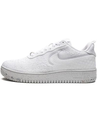 Nike Af1 Crater Flyknit Nn "whiteout" Shoes - Black
