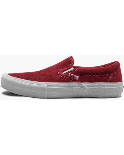 Vans Slip-on Pro "red Suede" Shoes
