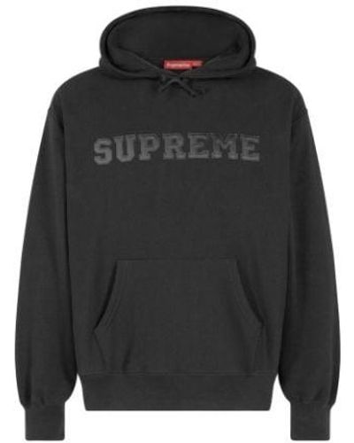 Supreme Collegiate Hooded Sweatshirt "ss24" - Black