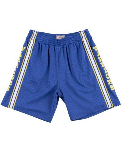 Mitchell & Ness Road Swingman Shorts "nba Golden State Warriors 81-82" - Blue