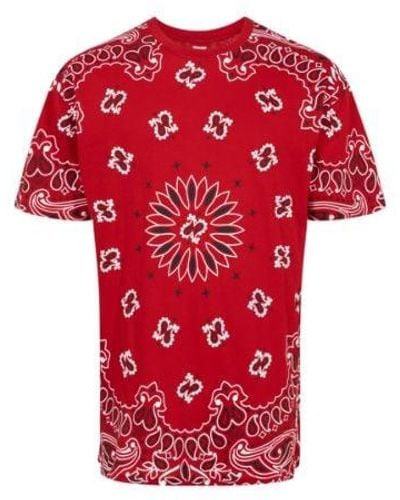 Supreme Hanes Bandana Tagless T-shirt (2 Pack) "fw 22" - Red