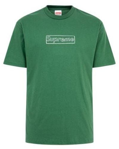 Supreme Kaws Chalk Logo T-shirt "ss 21" - Green
