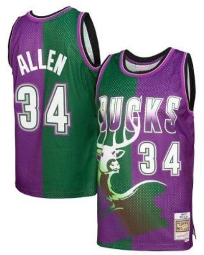 Mitchell & Ness Split Swingman Jersey "nba Milwaukee Bucks 1996 Ray Allen" - Black