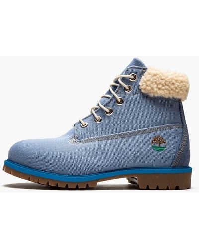 Timberland 6 Inch Fabric Boot "just Don X " Shoes - Blue