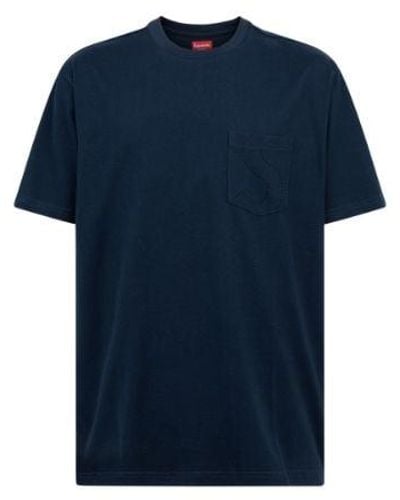 Supreme Laser Cut S Logo Pocket T-shirt "ss 21" - Blue