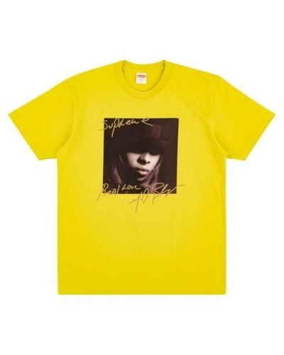 Supreme Mary J. Blige T-shirt "fw 19" - Yellow