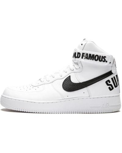 Nike Air Force 1 High Supreme Sp "white" Shoes - Black