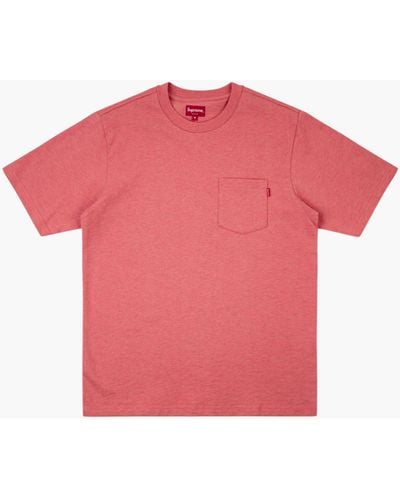 Supreme S/s Pocket T-shirt "fw 20" - Red