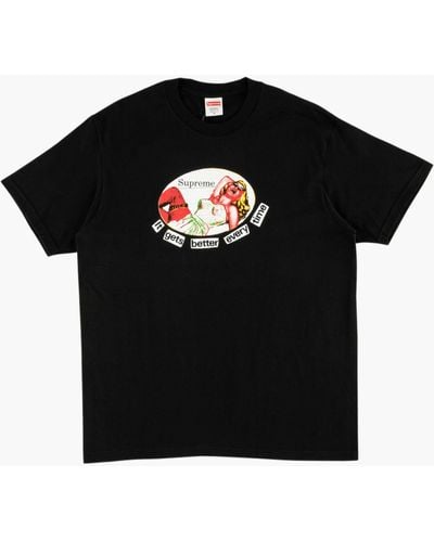 Supreme It Gets Better Every Time T-shirt "ss 19" - Black