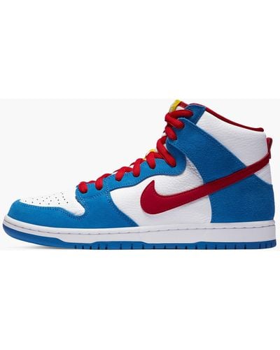 Nike Sb Dunk High "doraemon" Shoes - Blue