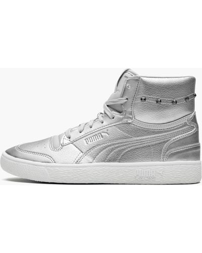 PUMA Ralph Sampson Mid Glitz Wns Shoes - Metallic