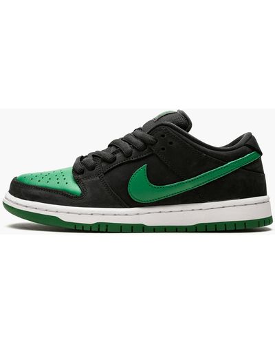 Nike Sb Dunk Low Pro "pine Green" Shoes - Black