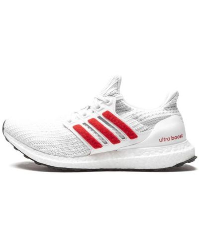 adidas Ultraboost 4.0 Dna "white Scarlet" Shoes - Black